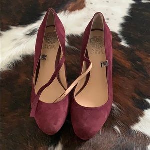 Purple Suede Vince Camuto heels